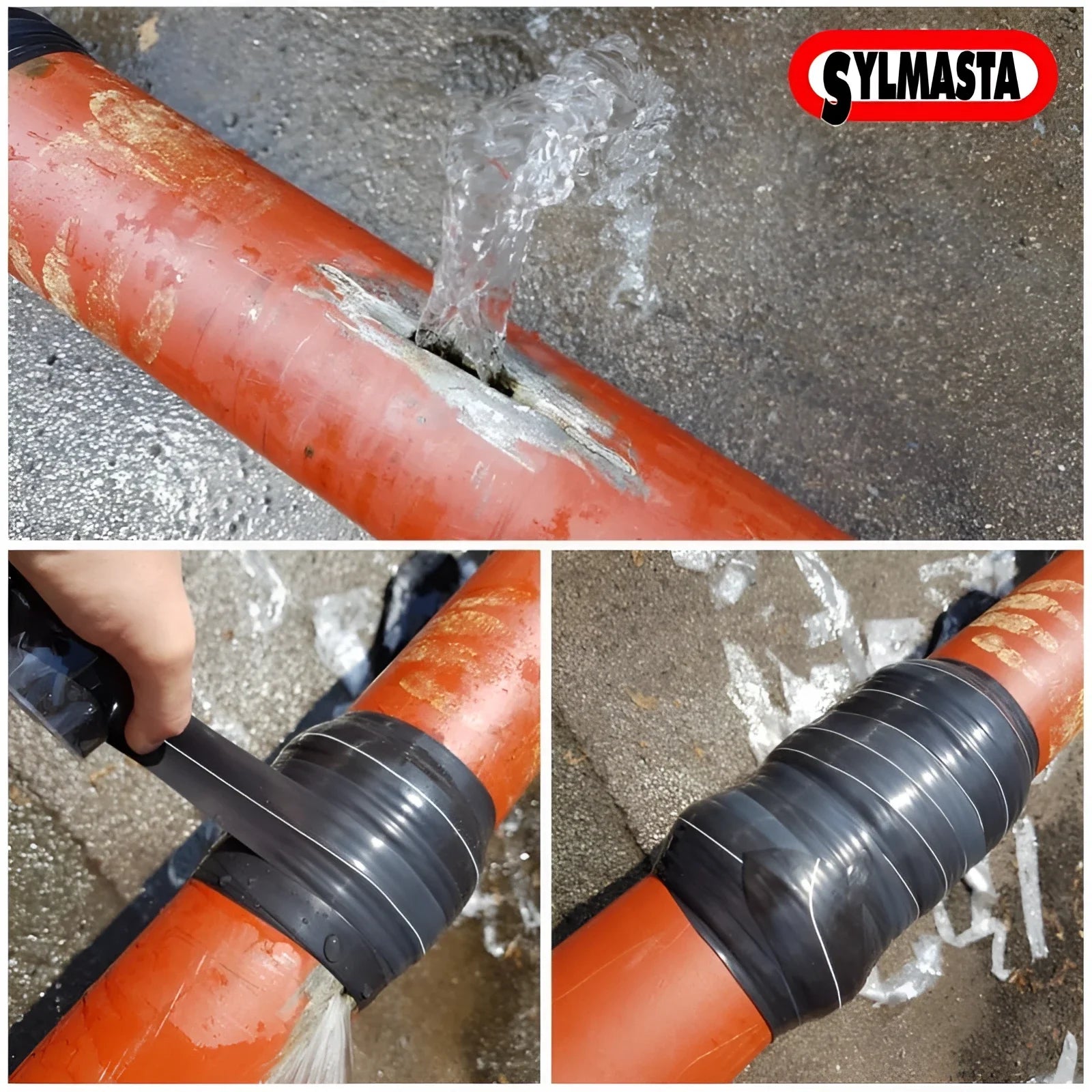 Wrap & Seal Pipe Burst Repair Tape Sylmasta Pipe Burst Tape, Sylmasta Metal Repair, Wrap & Seal, WRAS