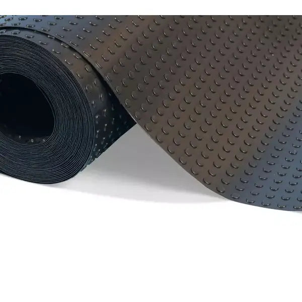 Rolled black rubber mat featuring raised circular pattern for Wykamol Baseline 3 Slimline