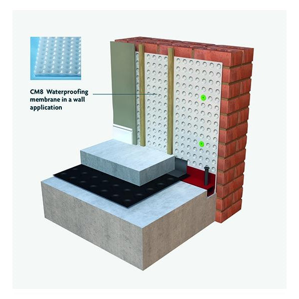 CM8 Cavity Drain Membrane - Basement Membrane