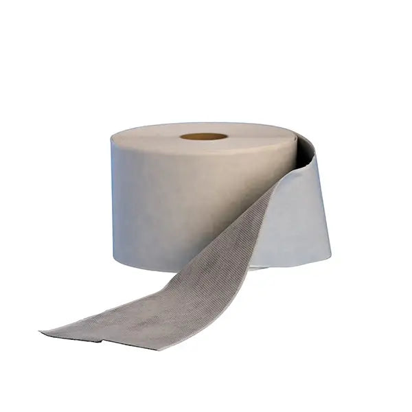 Wykamol Membrane Fibre/Fleece Tape roll with partially unrolled white paper towels