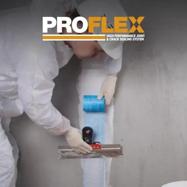 ProFlex Joint Sealing System installation on a wall by Wykamol for enhanced durability