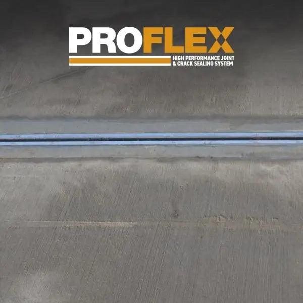 ProFlex logo in white and yellow on dark surface for Wykamol Joint & Crack Sealing System