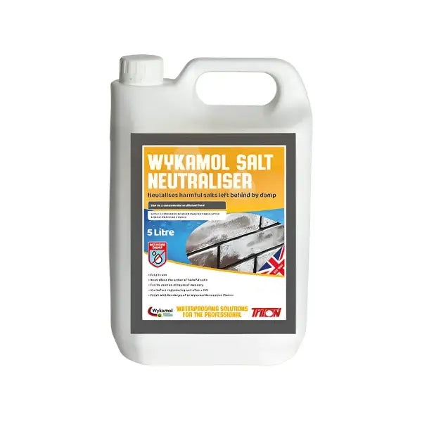 Wykamol Salt Neutraliser for Damp Renovation Wykamol No More Damp, Structural Coating, Structural Waterproofing,