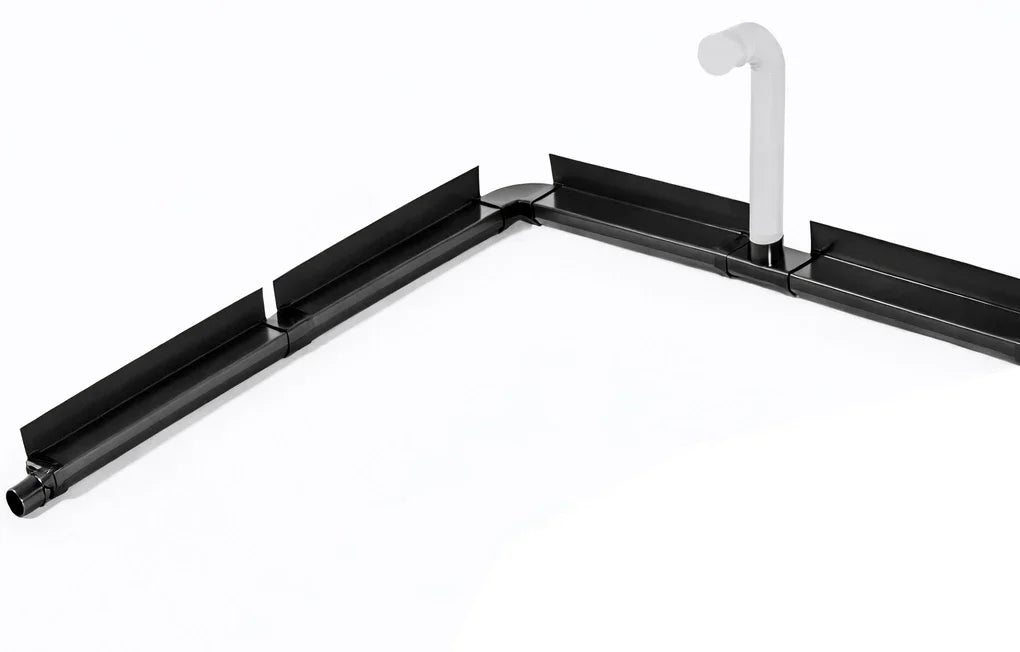 Wykamol Waterguard starter kit with channels, corners, connectors, outlet and jetting eyes. Expandable Type C drainage system for basements.